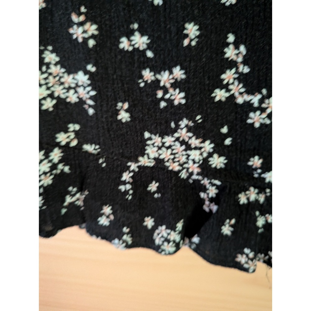 Abercrombie & Fitch Mini Skirt S Cottage Coquette Ditsy Floral Ruffle Hem Cute - Picture 4 of 9